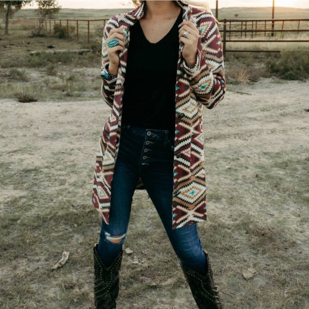 Western Aztec Jacket - Picture 2 of 3